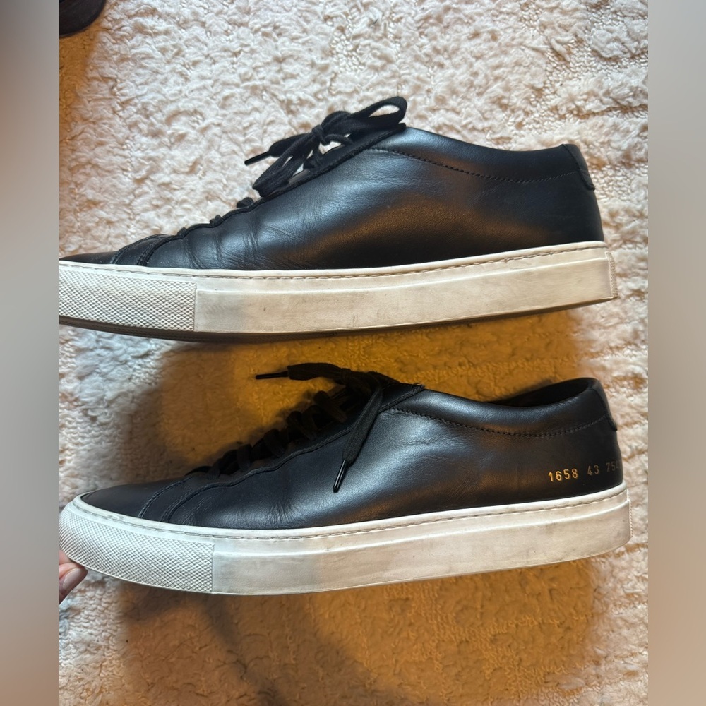 Men’s black leather common projects Achilles size 43 - Picture 3 of 6